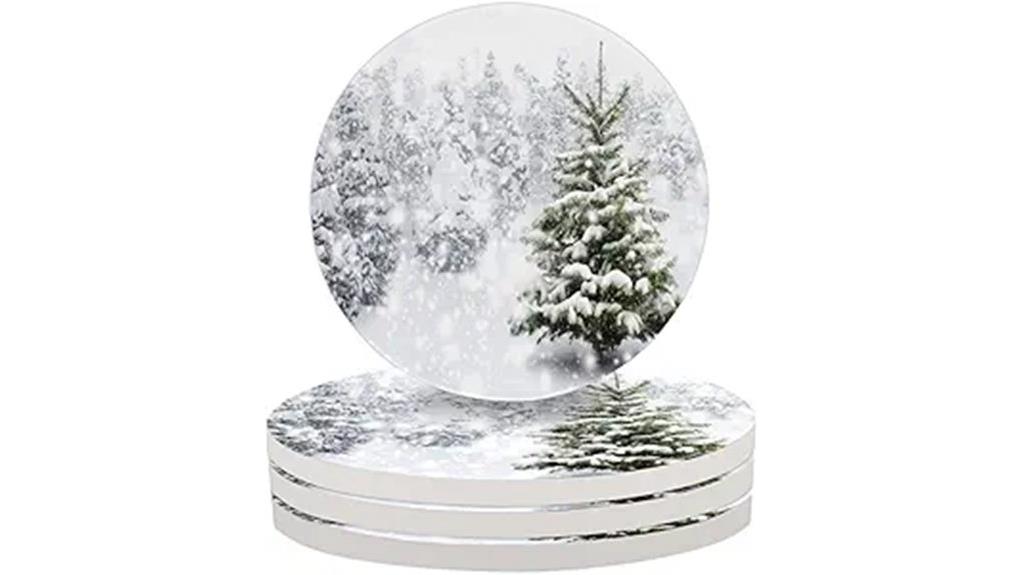 absorbent ceramic drink coasters