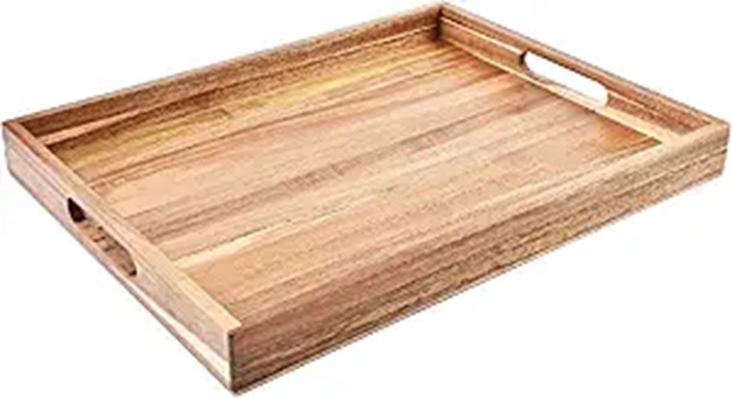 acacia wood serving tray
