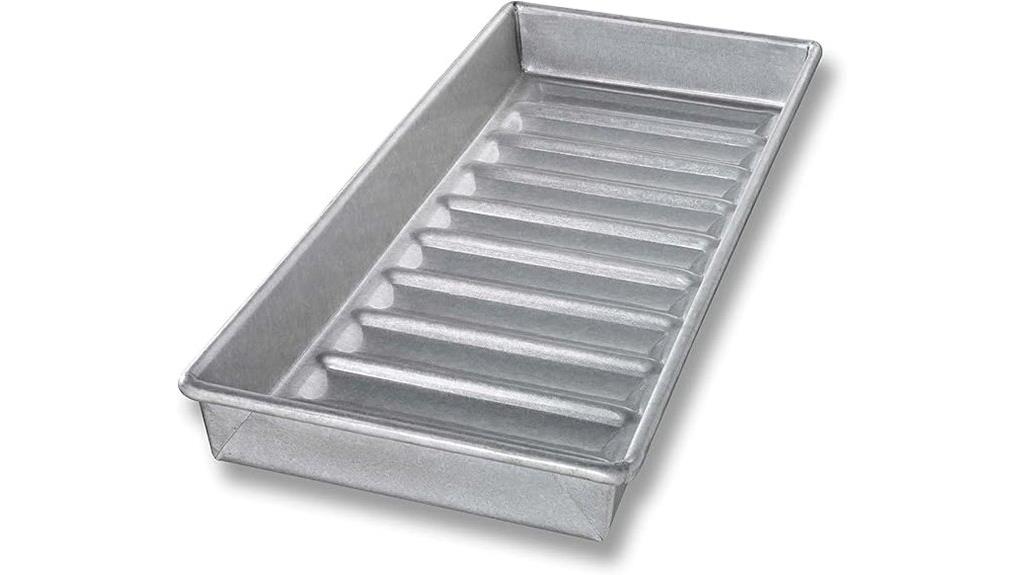 aluminized steel hot dog pan