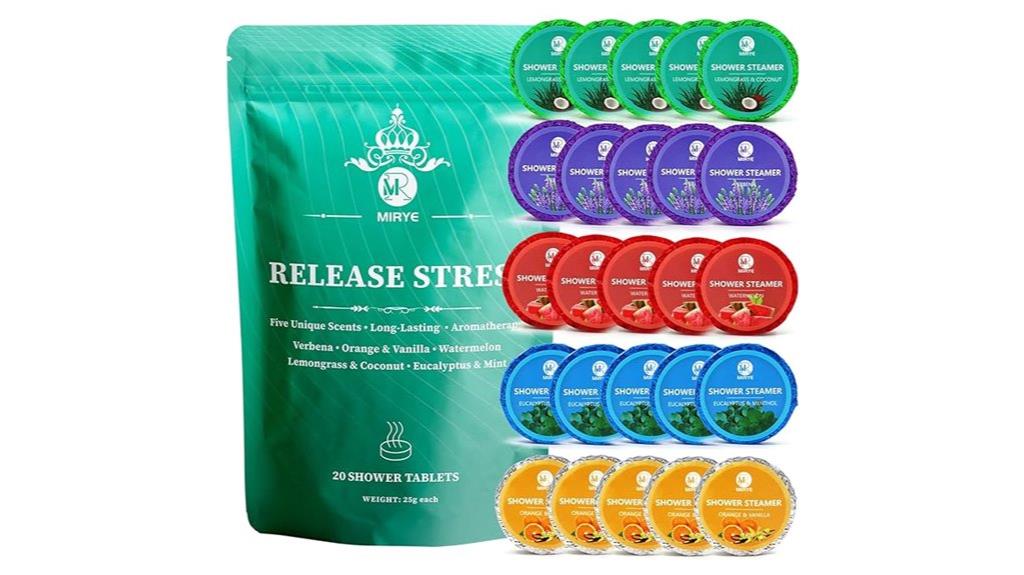 aromatherapy shower steamers pack