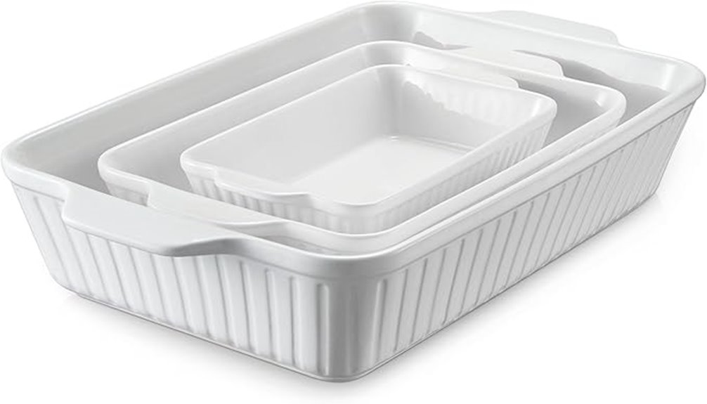 baking casserole dishes set
