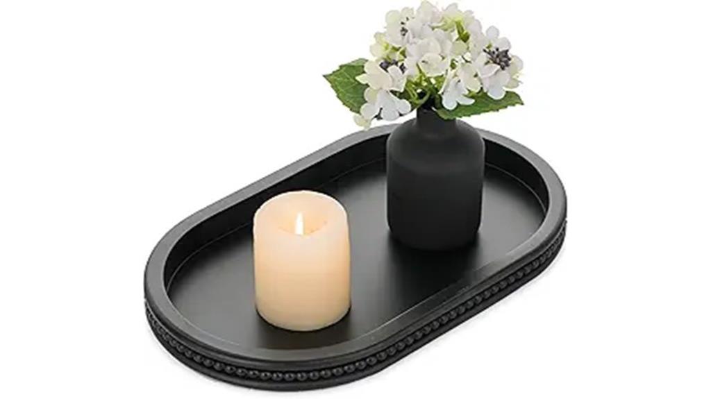 beaded coffee table tray