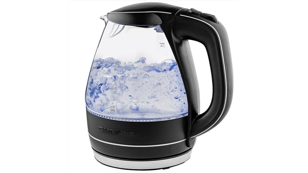 borosilicate glass electric kettle