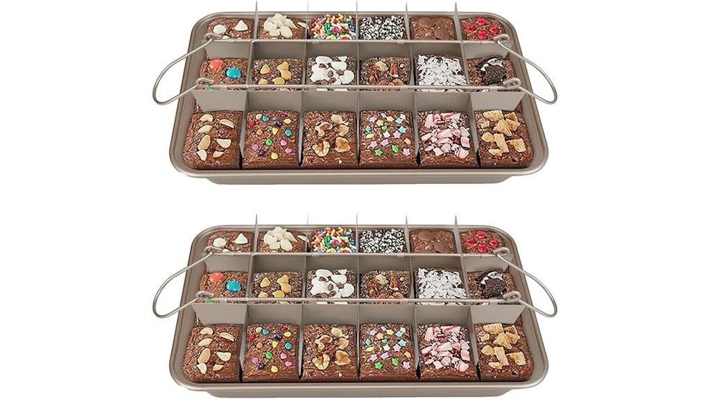 brownie pan with dividers