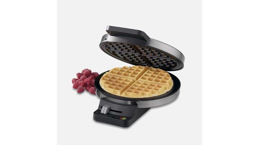 brushed stainless waffle maker
