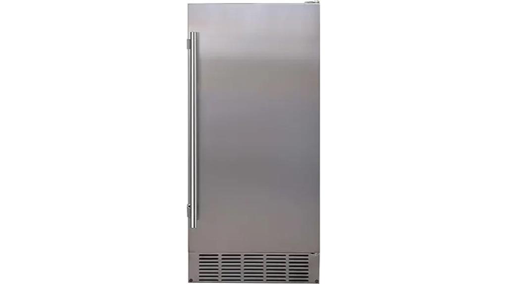 built in stainless steel ice maker
