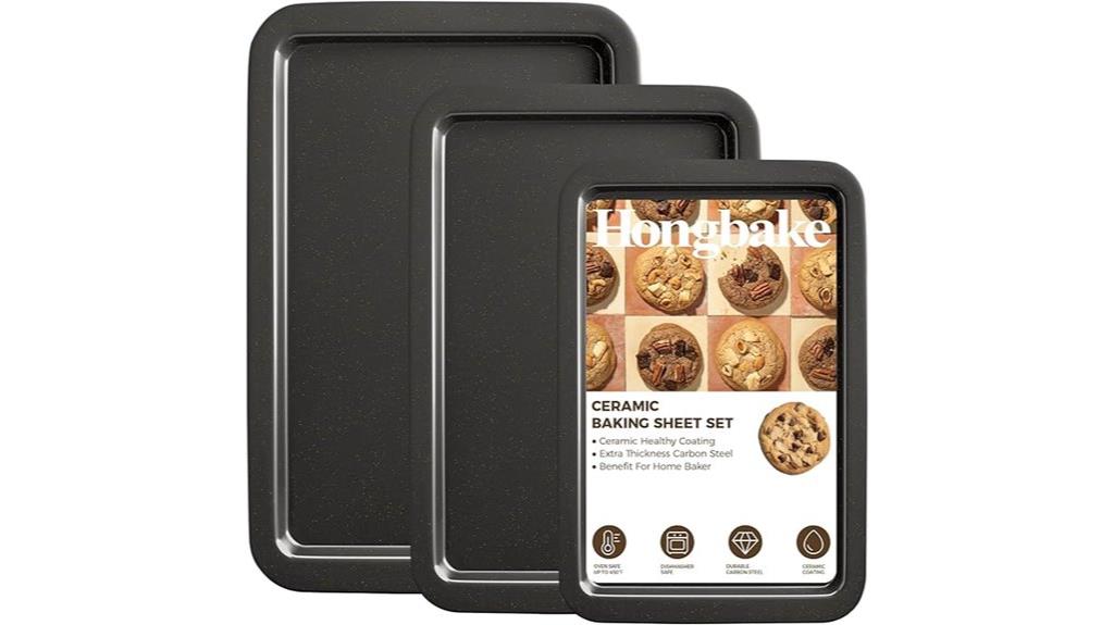 ceramic baking sheet set