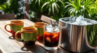 chilled coffee for outdoors