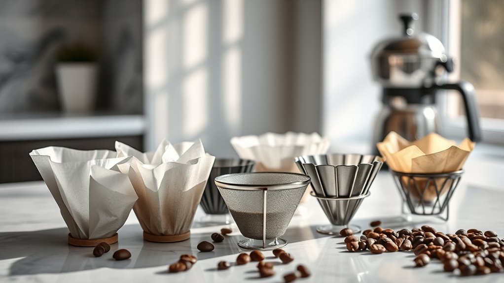 choosing small coffee filters