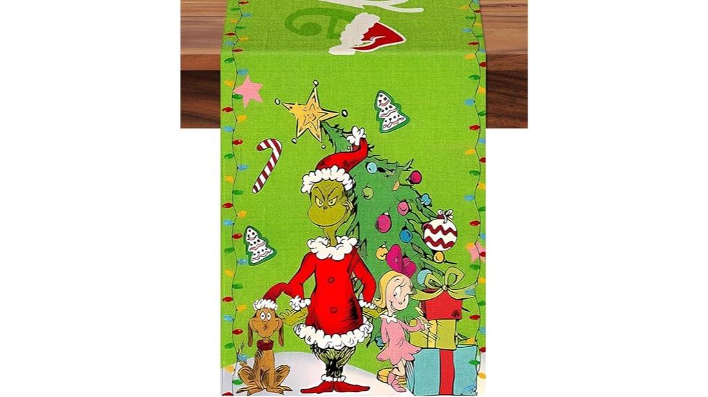 christmas elf table runner