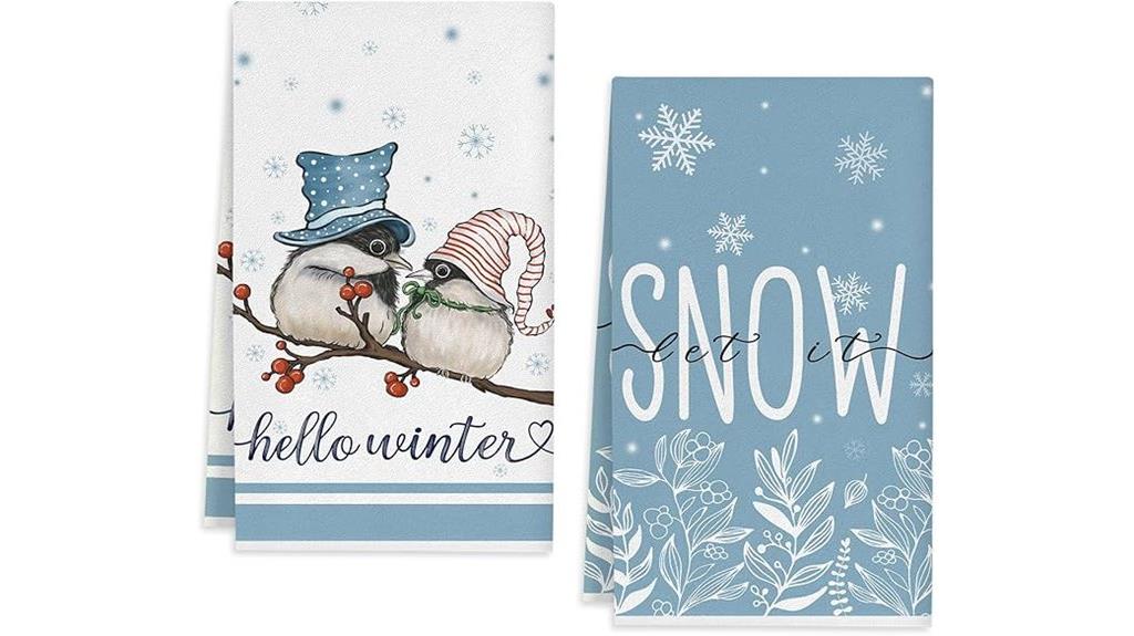 christmas themed kitchen towels