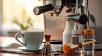 clean coffee equipment regularly