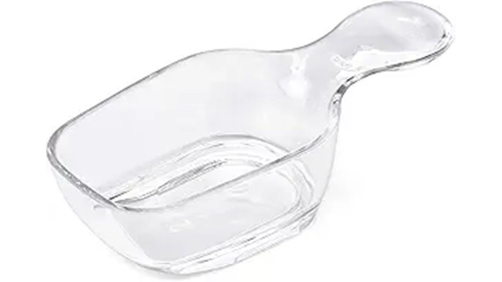 clear coffee scoop container