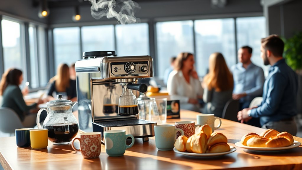 coffee engages coworker community