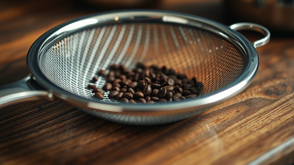 coffee grounds filtering tool