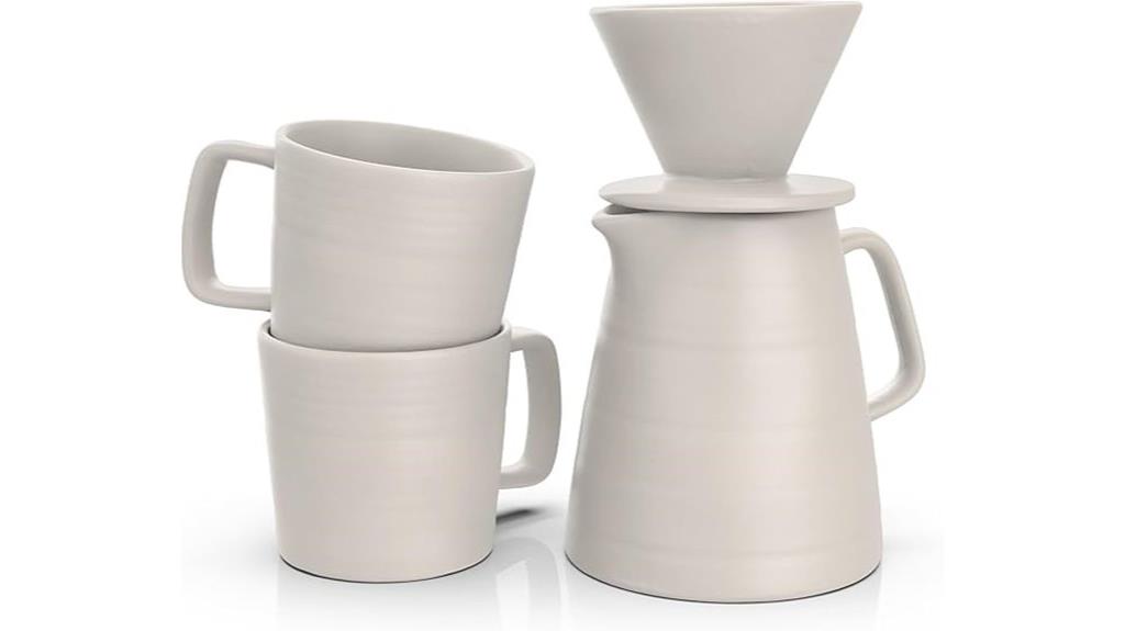 coffee maker and mugs