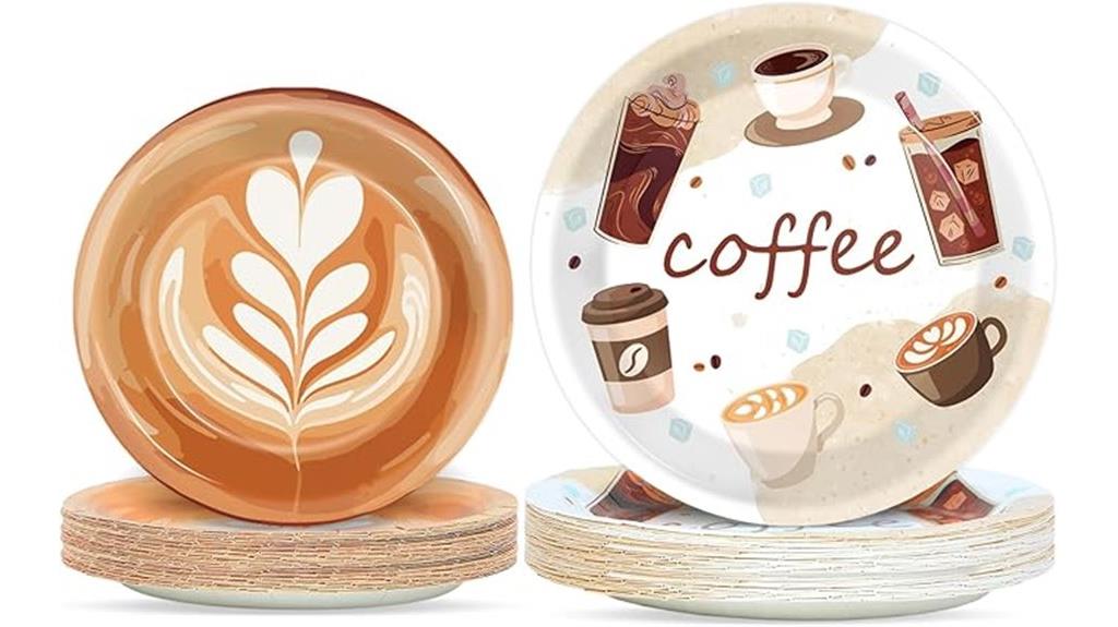 coffee party plate set