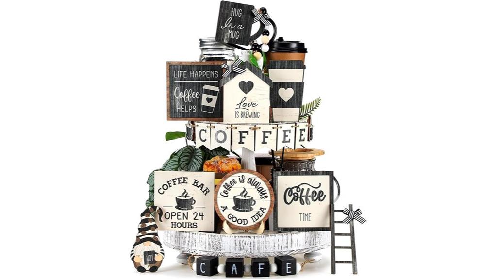 coffee themed decorative set
