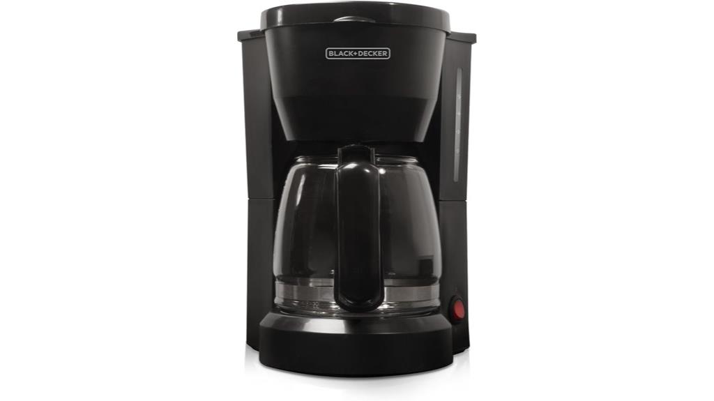 compact black coffeemaker model