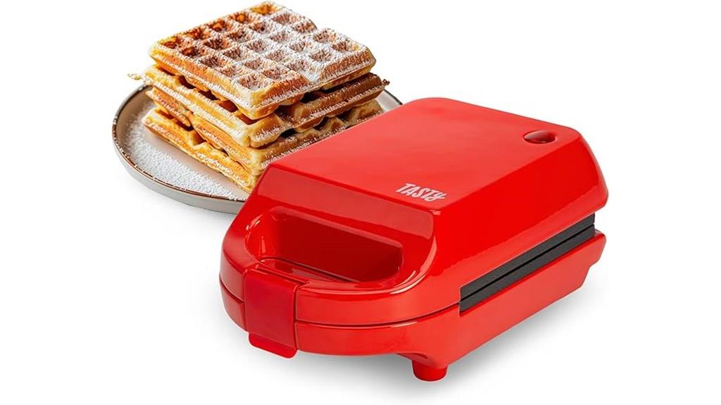 compact nonstick waffle maker