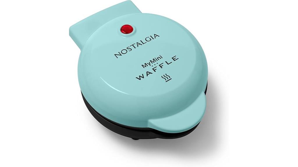 compact nostalgic waffle maker