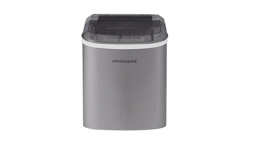 compact silver ice maker