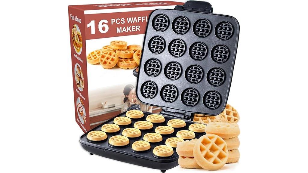 compact waffle maker set