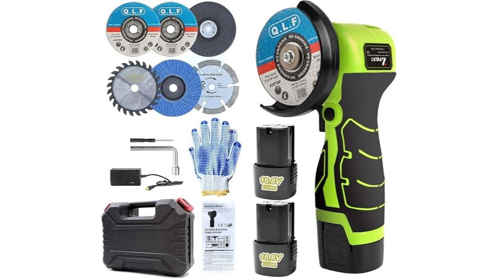 cordless grinder with accessories