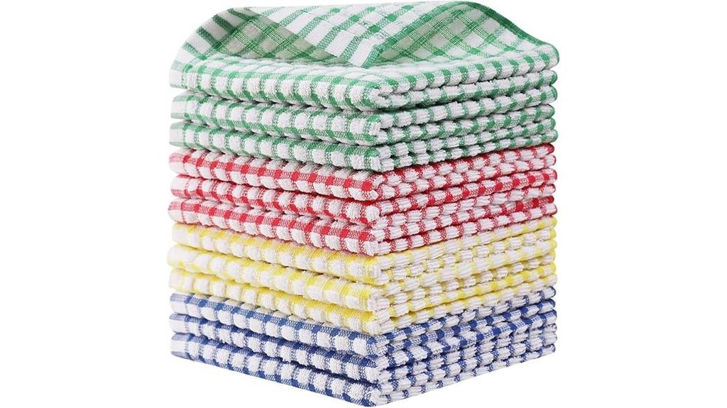 cotton dishcloths twelve pack