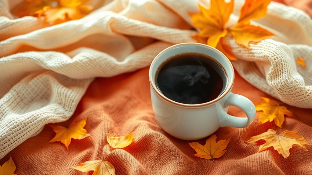 cozy autumn textile atmosphere