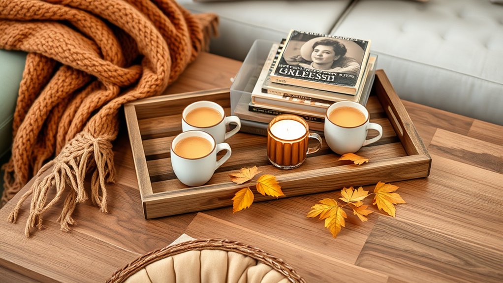 cozy textured fall decor