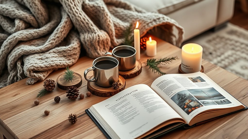 cozy winter coffee table d cor