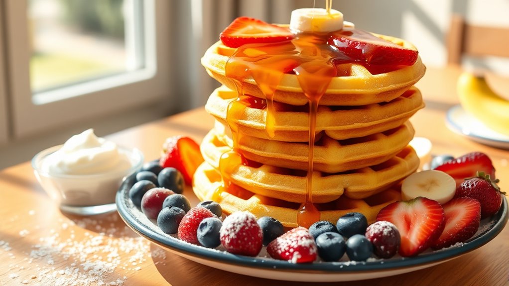 creative waffle breakfast variations