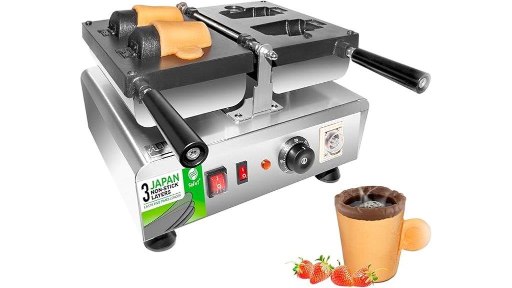 cup shaped waffle maker