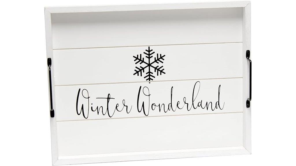 decorative wood serving tray