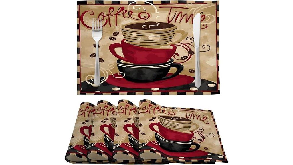 dining decor coffee placemats