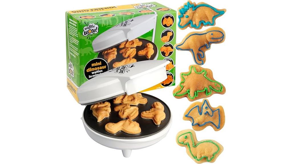 dinosaur shaped waffle maker
