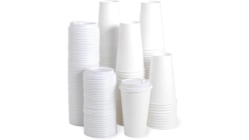 disposable coffee cups set