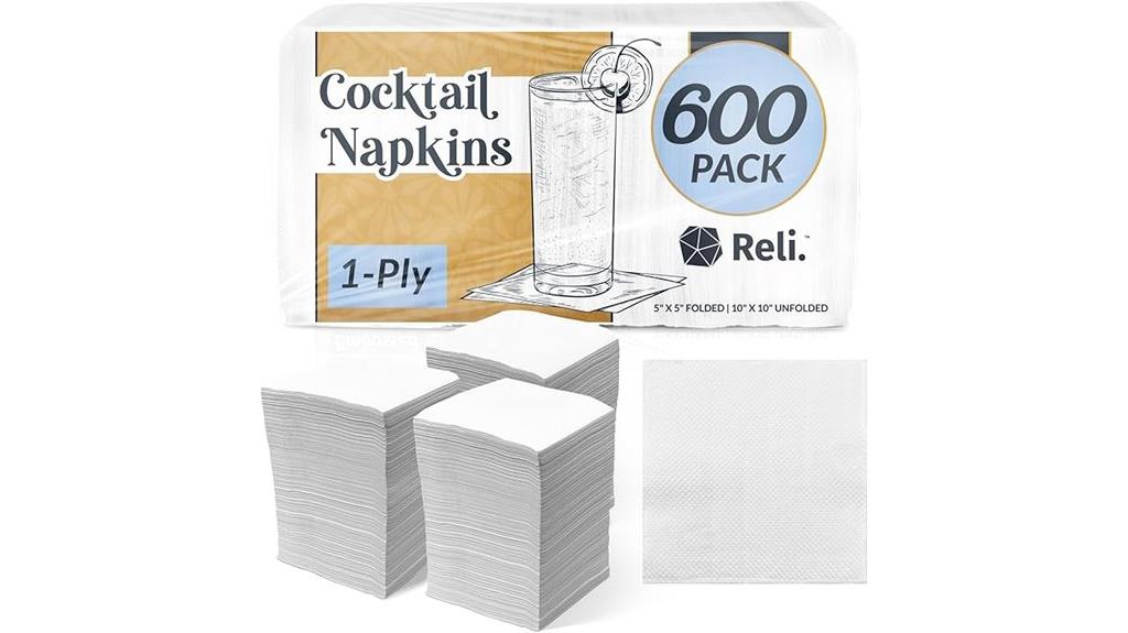 disposable napkins 600 count