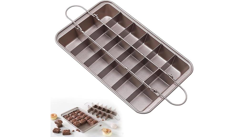 divided brownie baking pan