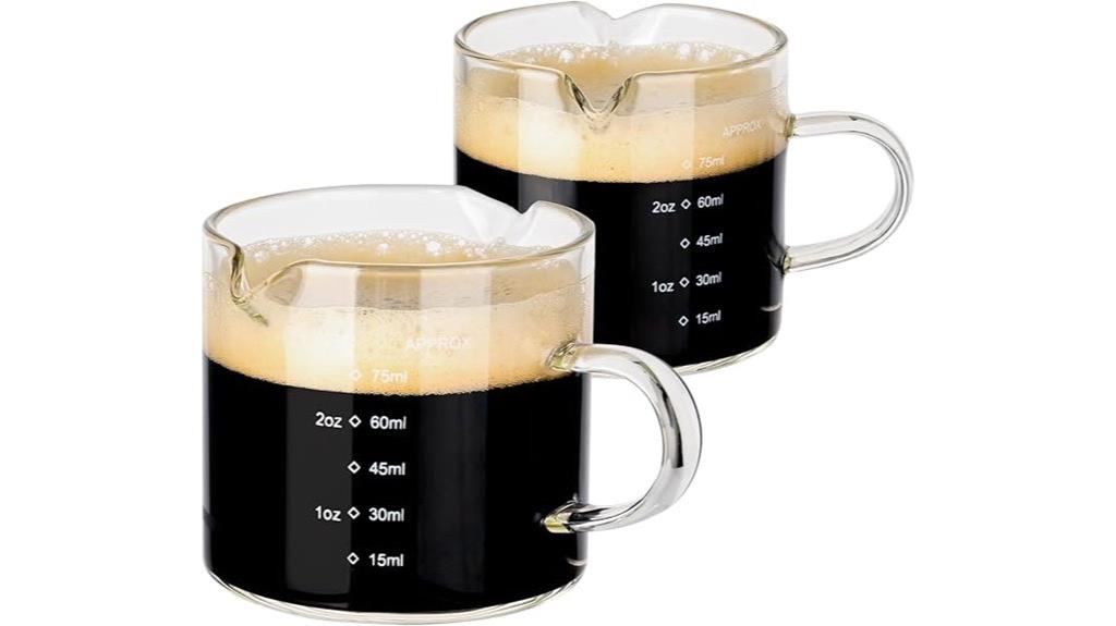 double spouts coffee cup