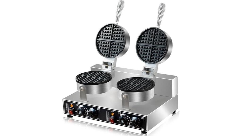 double waffle iron maker