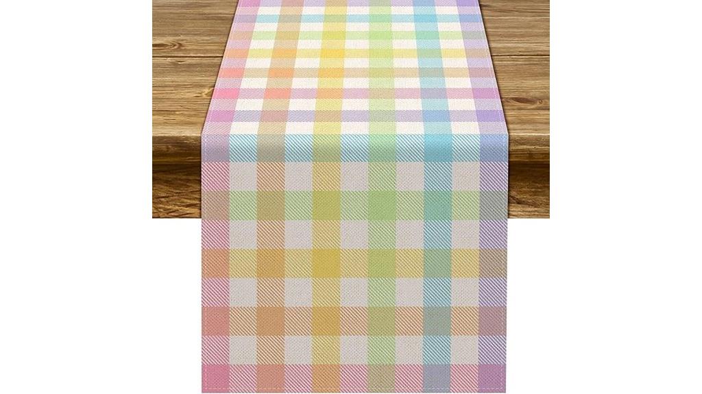 easter buffalo plaid runner