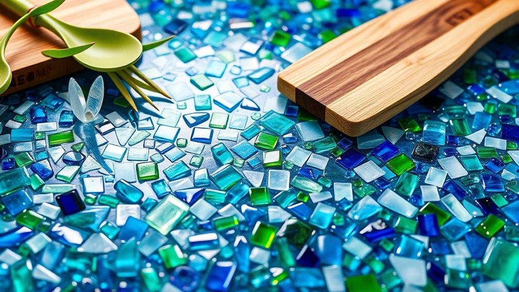 eco friendly vibrant glass surfaces