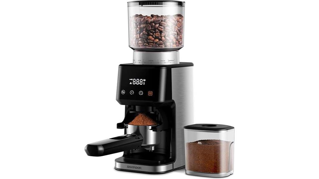electric burr coffee grinder