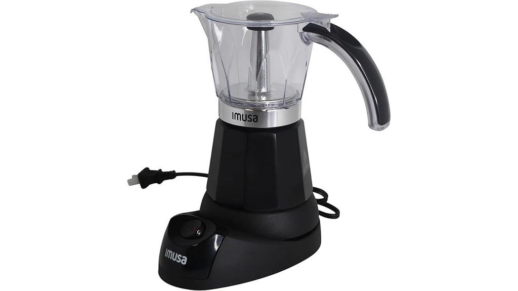electric espresso maker black