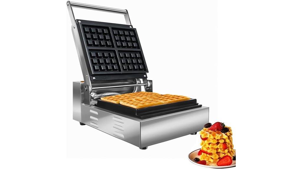 electric nonstick waffle maker