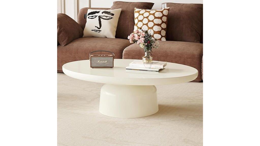 elegant oval coffee table