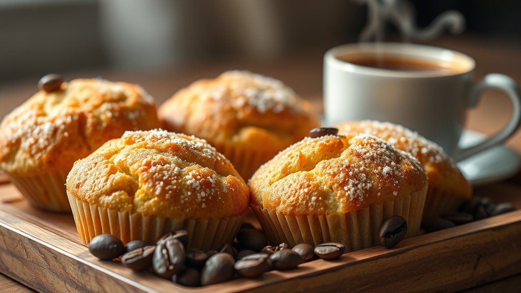 enhance muffins with coffee