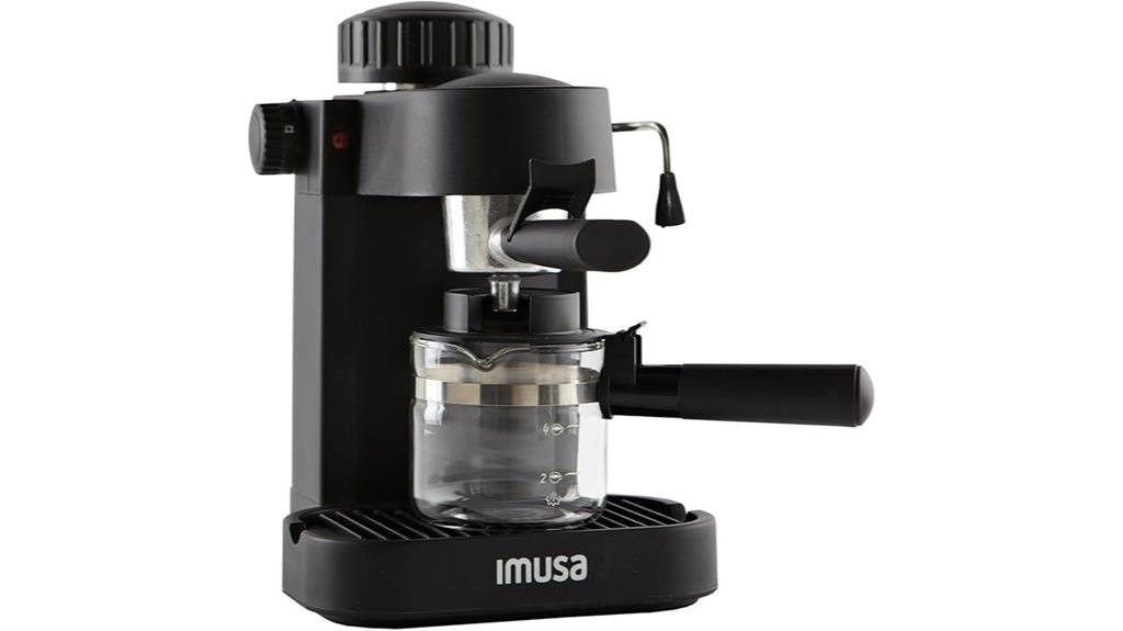 espresso cappuccino maker black